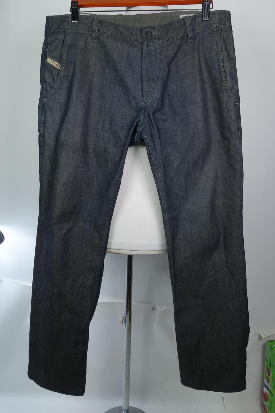 Diesel Revick Jeans Straight Fit Blue Men Size 36 X 30 Denim Made Italy